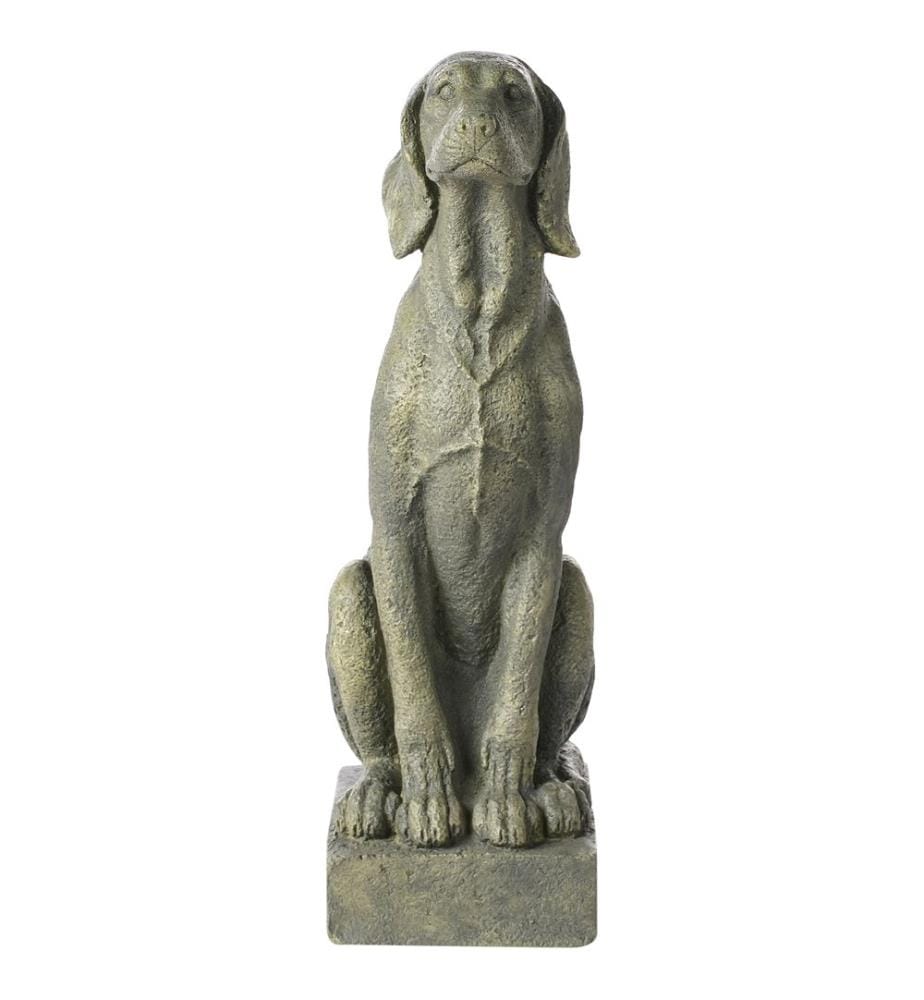 Gartenfigur NAIROBI Hund Grün