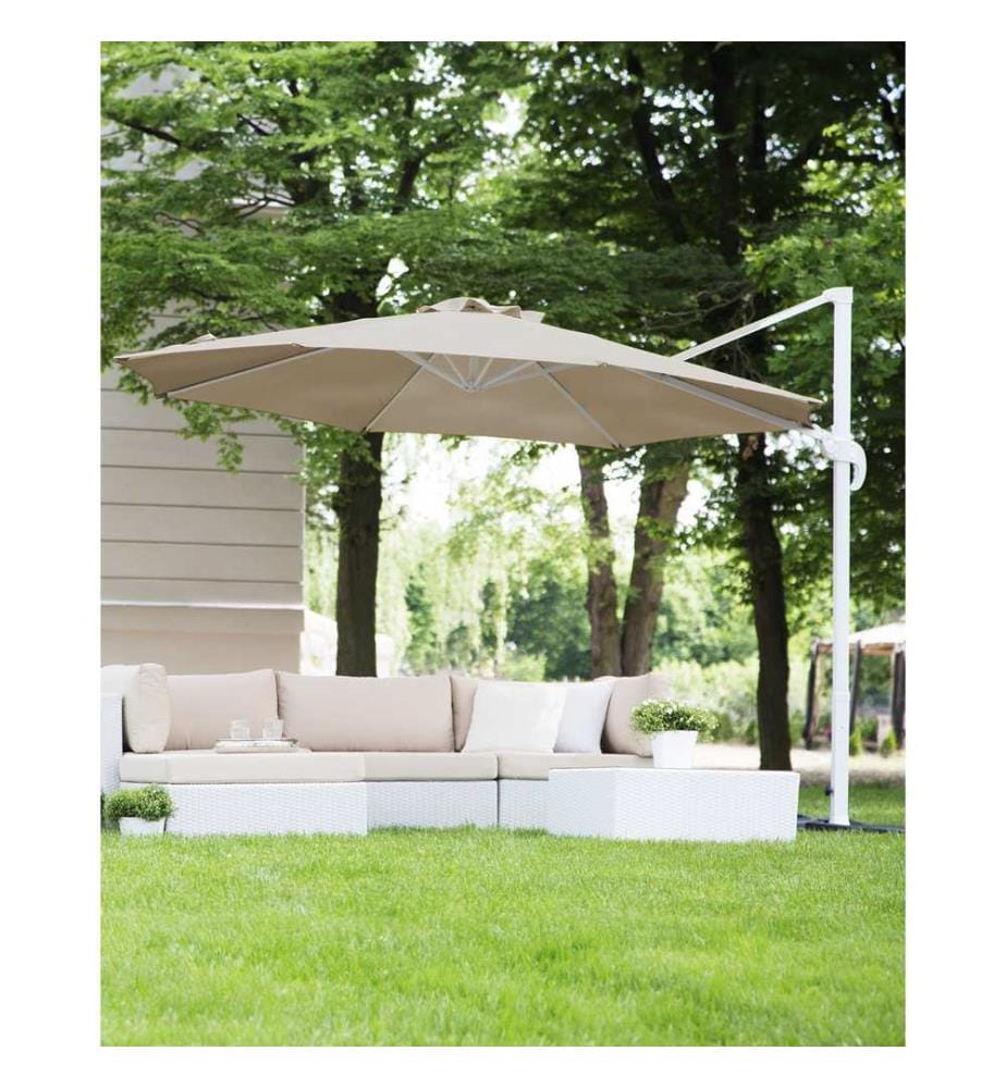 Ampelschirm 300 cm SAVONA Sandbeige Beige