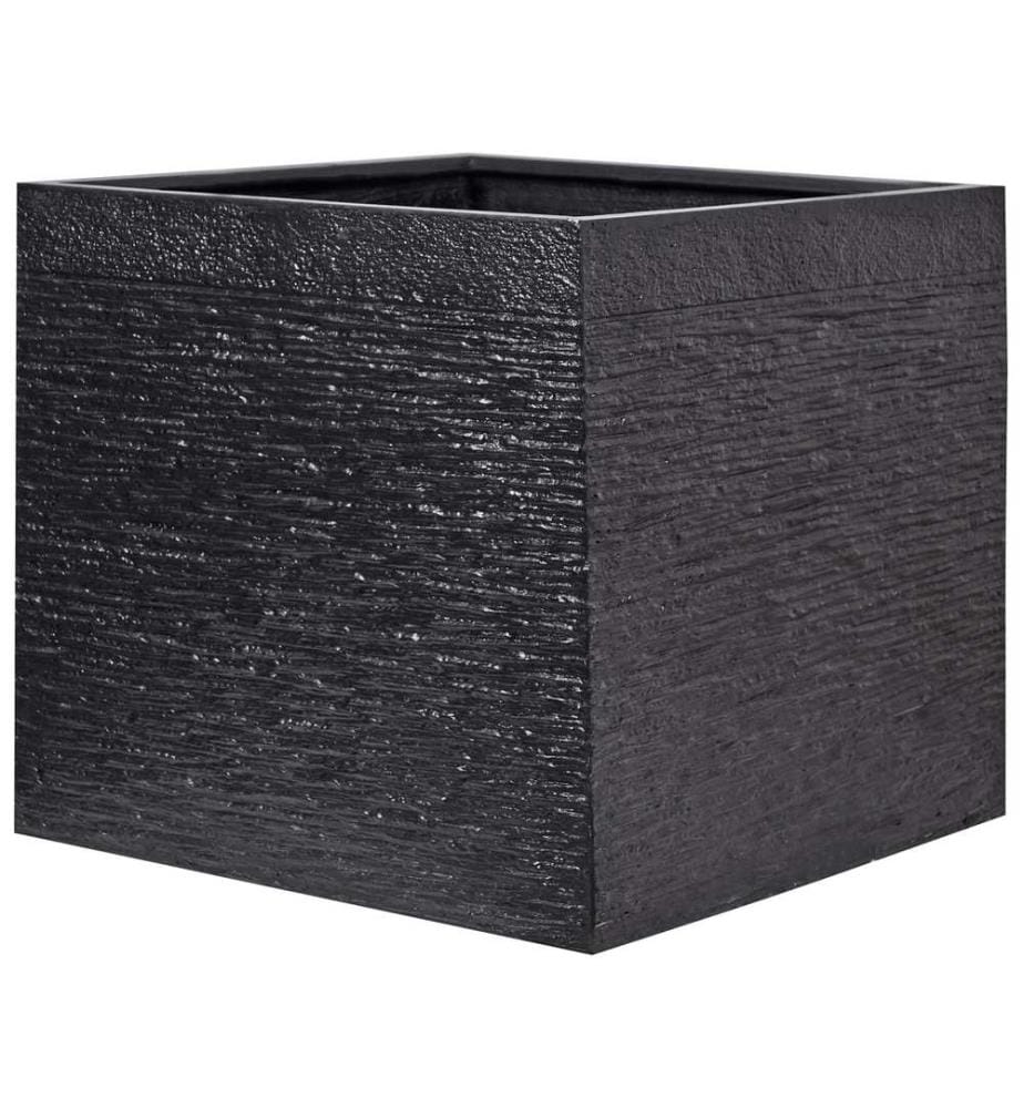 Blumenkübel PAROS 50 cm Schwarz