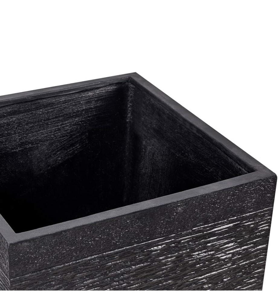 Blumenkübel PAROS 50 cm Schwarz