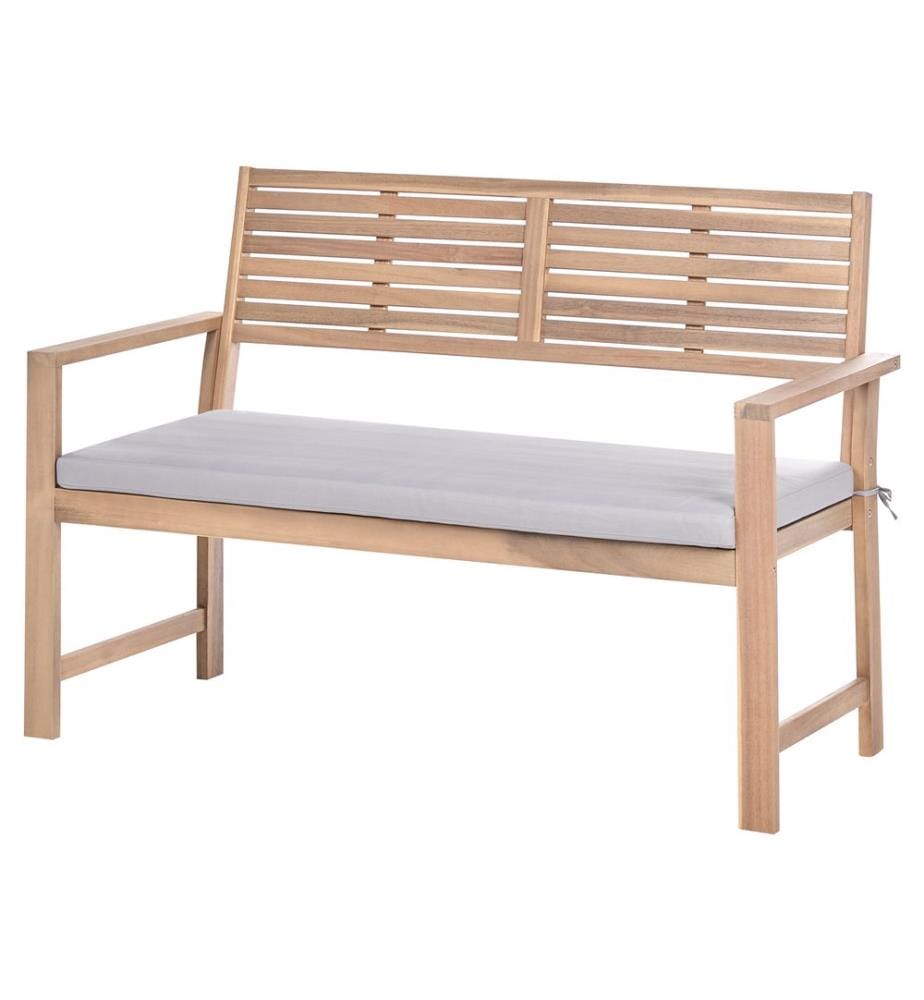 Ensemble de salon de jardin avec table 4 places FIAMES Gris Bois d'acacia certifié