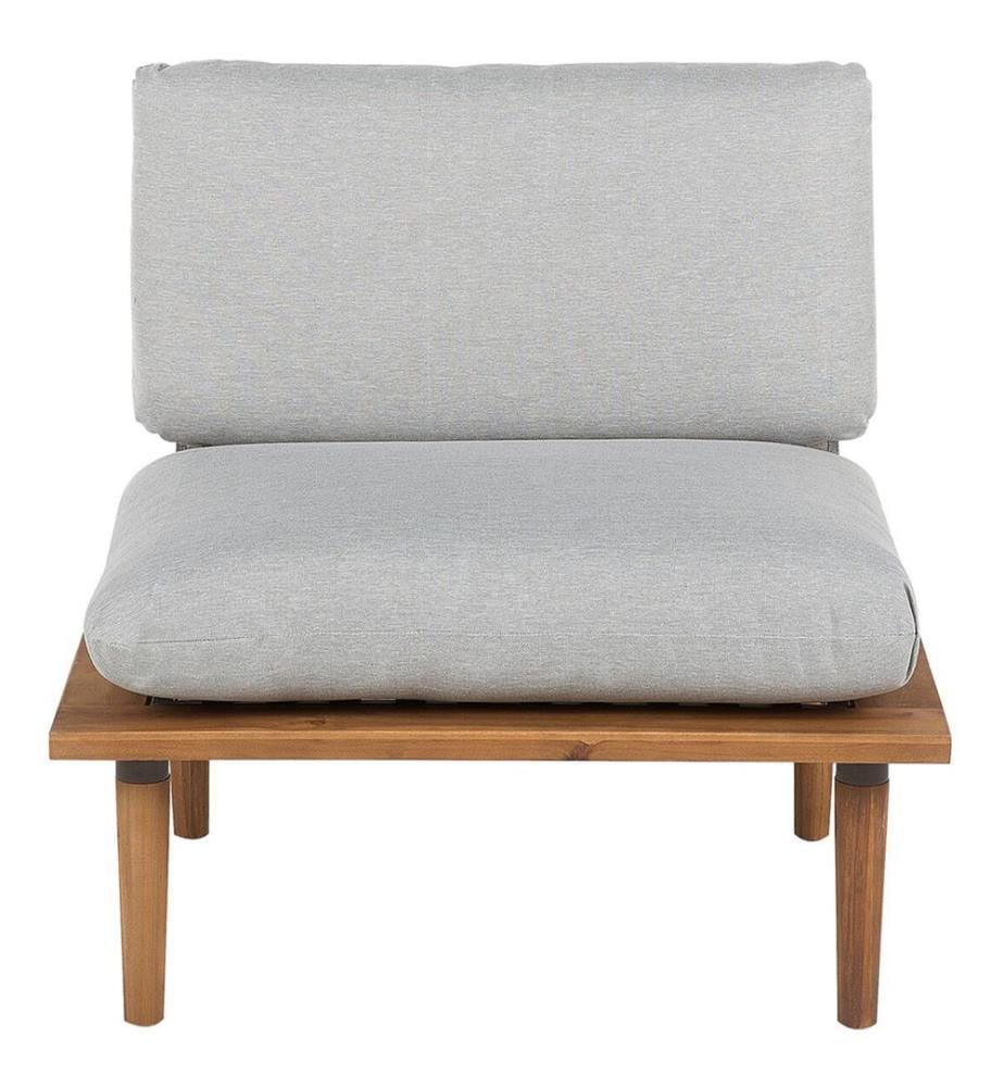 Lounge Set mit Tisch 2-Sitzer FRASCATI Hellgrau zertifiziertes Akazienholz modular