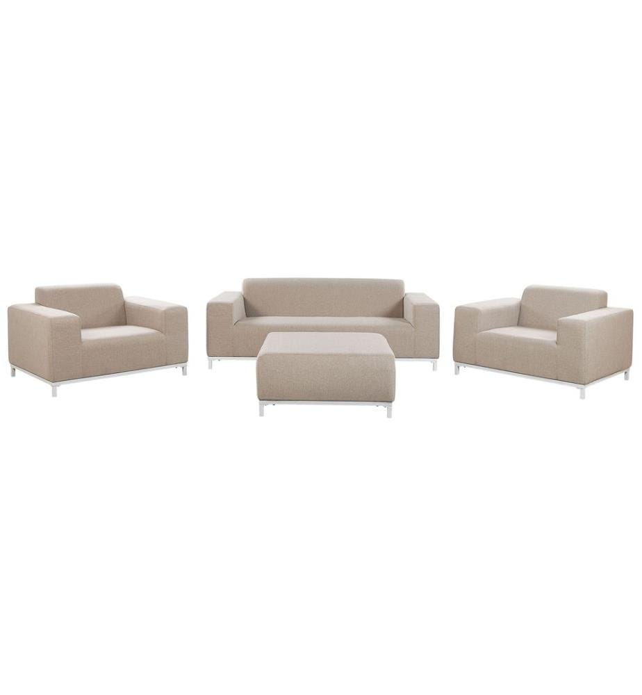 Lounge Set mit Tisch 5-Sitzer ROVIGO Beige