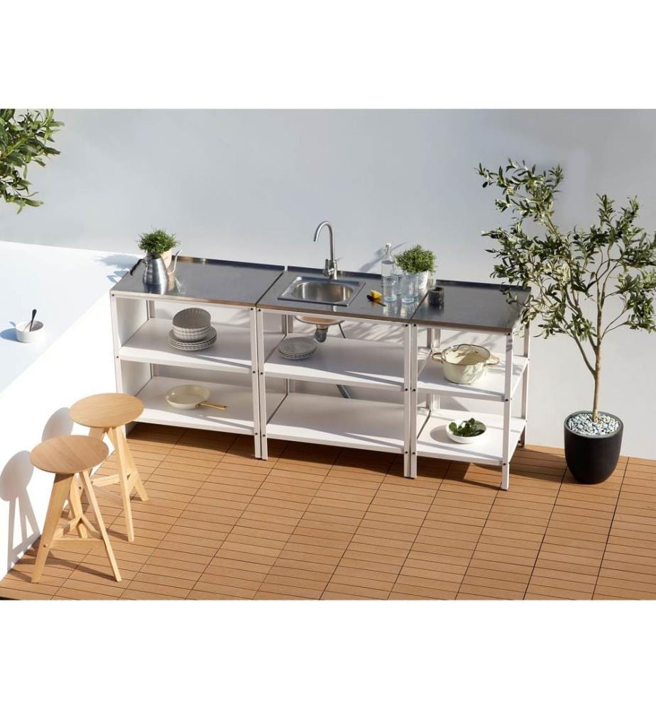 Outdoor-Kücheninsel VILAMA Weiss