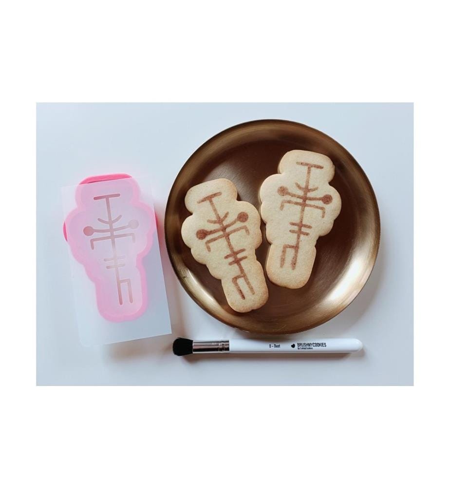 CUT MY COOKIES - Schablone Banane 2-teilig, Weiss