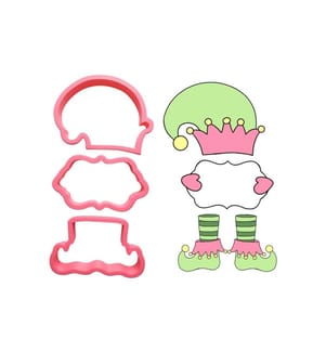 CUT MY COOKIES - Emporte-pièce pour biscuits Série Construire un elfe, 3 pièces