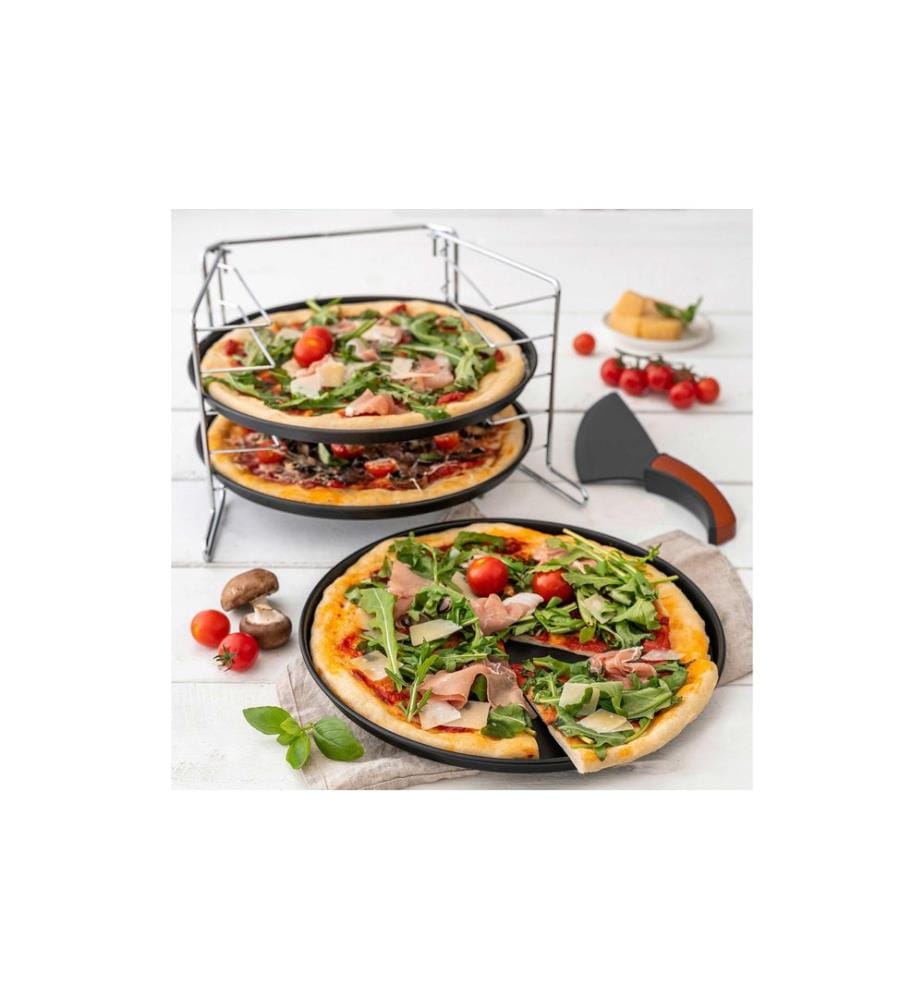 ZENKER - Pizzablech Special – Countries Ø 29 cm, 4-teilig