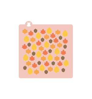 CUT MY COOKIES - Schablone Herbstblätter 4-teilig, Weiss