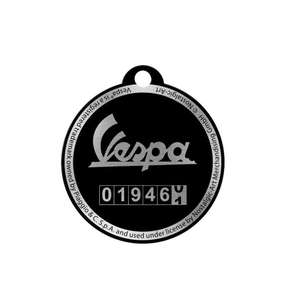 NOSTALGIC ART - Schlüsselanhänger Vespa Tacho Ø 4 cm, 1 Stück, Mehrfarbig