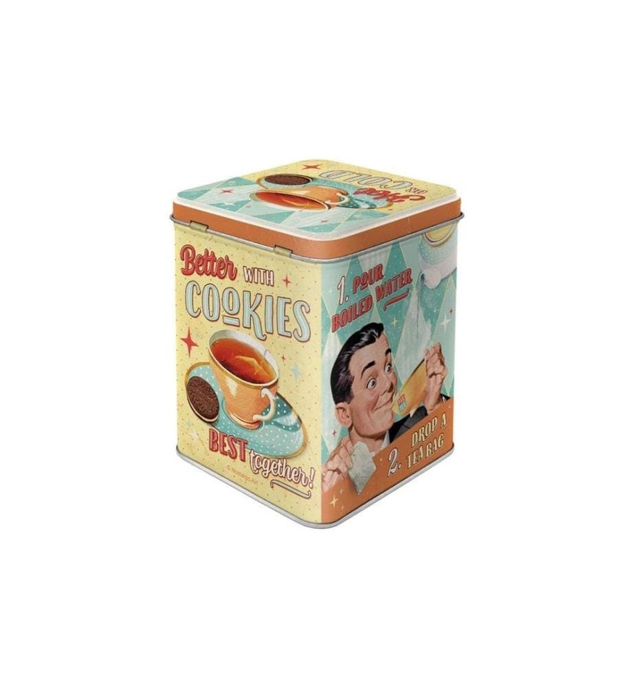 NOSTALGIC ART - Boîte à sachets de thé Tea & Cookies Multicolore