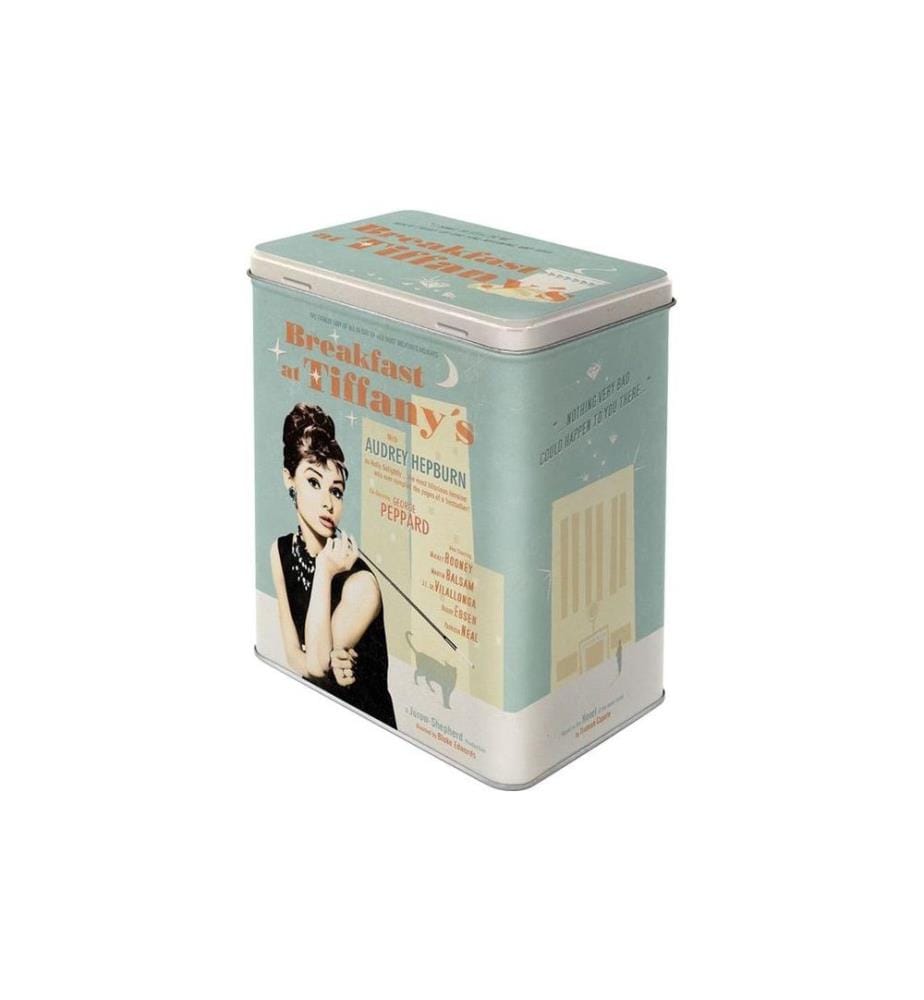 NOSTALGIC ART - Vorratsdose Breakfast at Tiffanys 3 l, Beige/Schwarz/Türkis