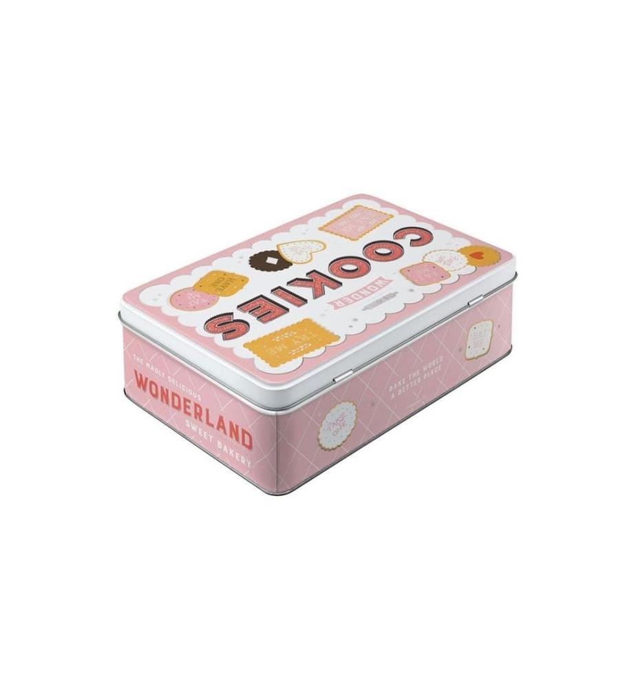 NOSTALGIC ART - Boîte à provisions Wonder Cookies 3 l, Jaune/Rose/Blanc