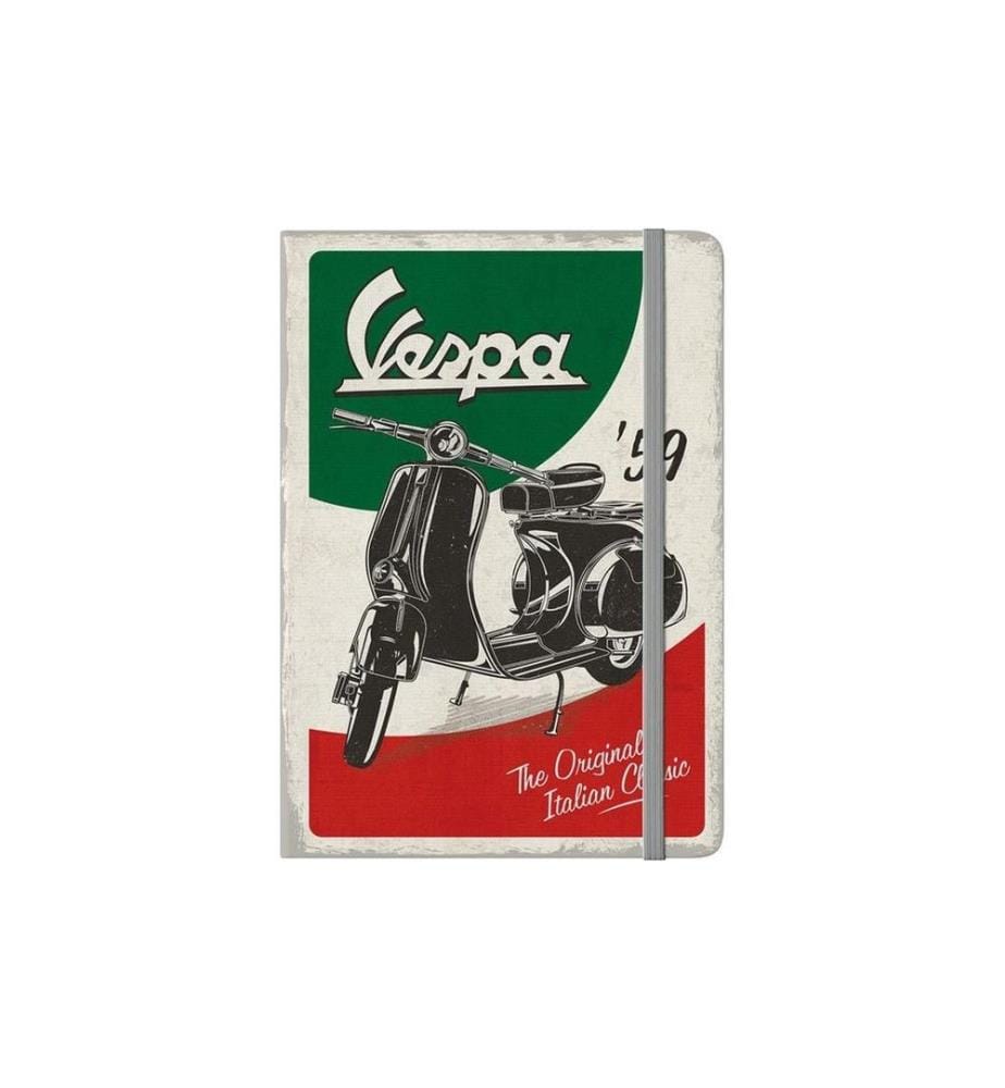 NOSTALGIC ART - Bloc-notes Vespa A5, Pois, Multicolore