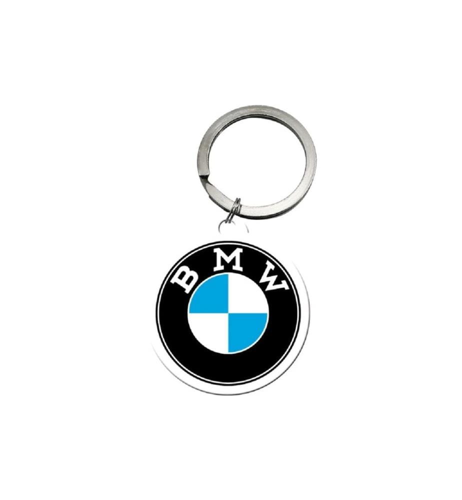 NOSTALGIC ART - Schlüsselanhänger BMW Ø 4 cm, Mehrfarbig