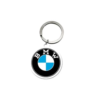 NOSTALGIC ART - Schlüsselanhänger BMW Ø 4 cm, Mehrfarbig