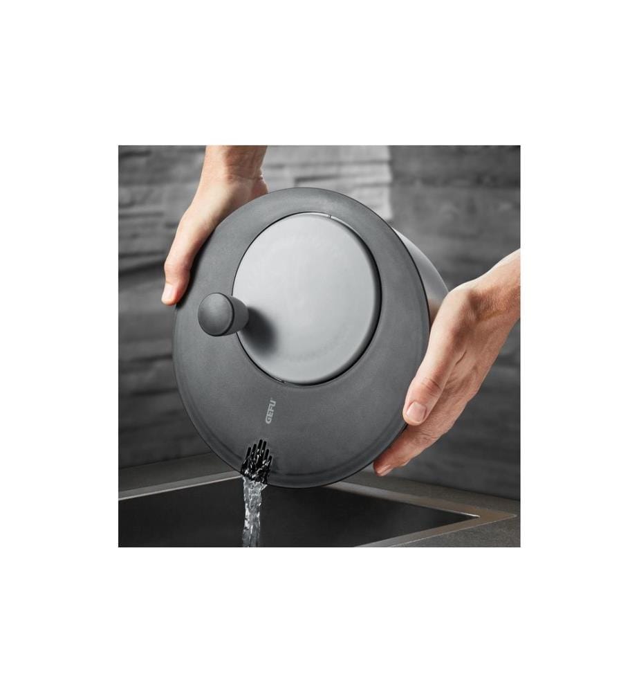 GEFU - Essoreuse à salade Rotare 25 cm, Noir/Argenté
