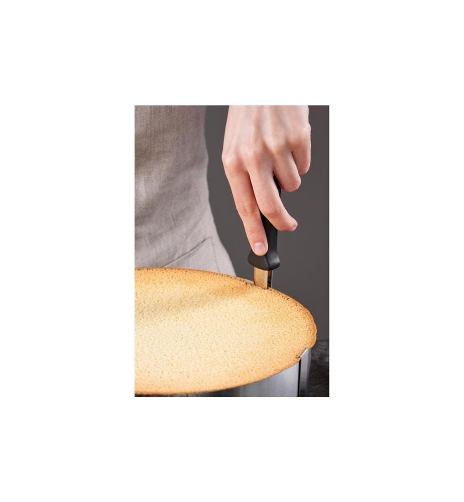 GEFU - Couteau pour anneau à tarte Tondo Noir/Argenté