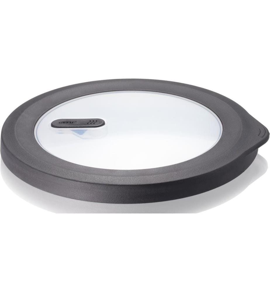 GEFU - Boîte à provisions Provido Rond, 1 l, Noir/Argent mat