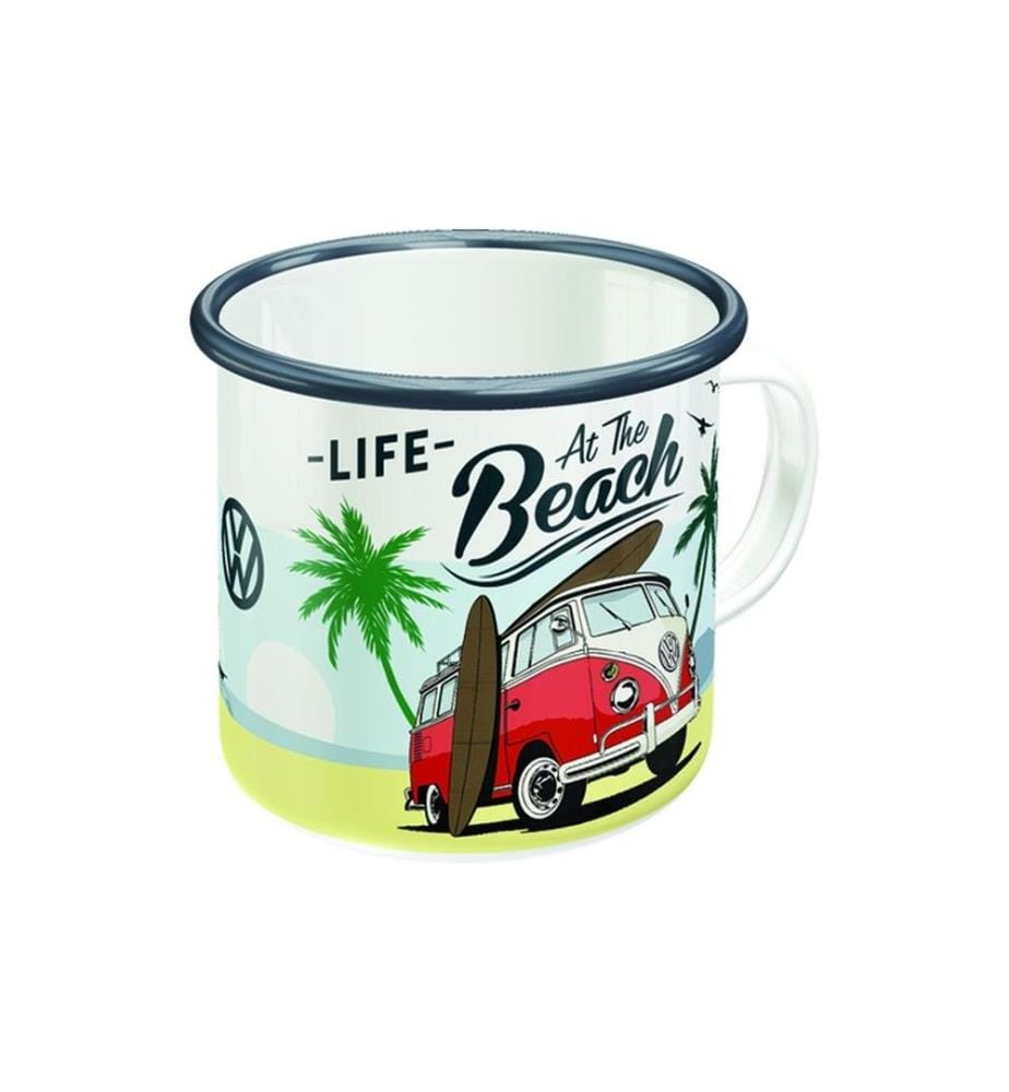 NOSTALGIC ART - Tasse universelle Life At The Beach 360 ml, 1 Pièce/s, Blanc