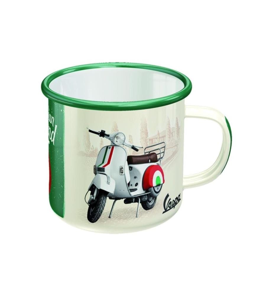 NOSTALGIC ART - Tasse universelle Vespa 360 ml, 1 Pièce/s, Jaune/Vert
