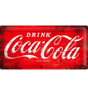 NOSTALGIC ART - Plaque Coca Cola 50 cm x 25 cm, Métal