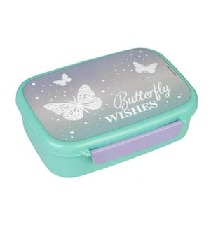 SCOOLI - Lunchbox Schmetterling Violett/Türkis