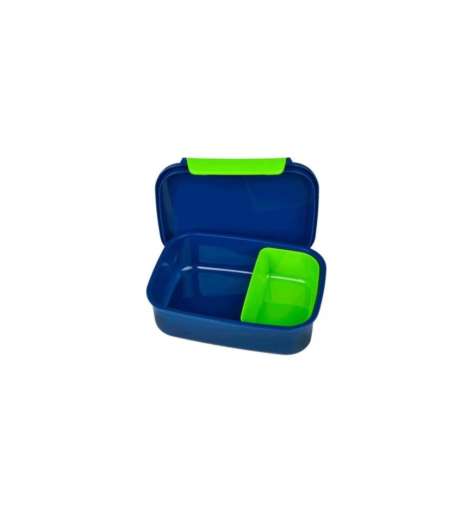 SCOOLI - Lunchbox Fussball Dunkelblau/Grün