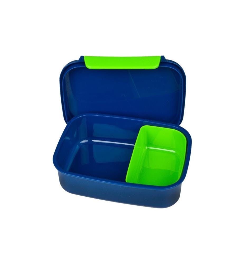 SCOOLI - Lunchbox Fussball Dunkelblau/Grün