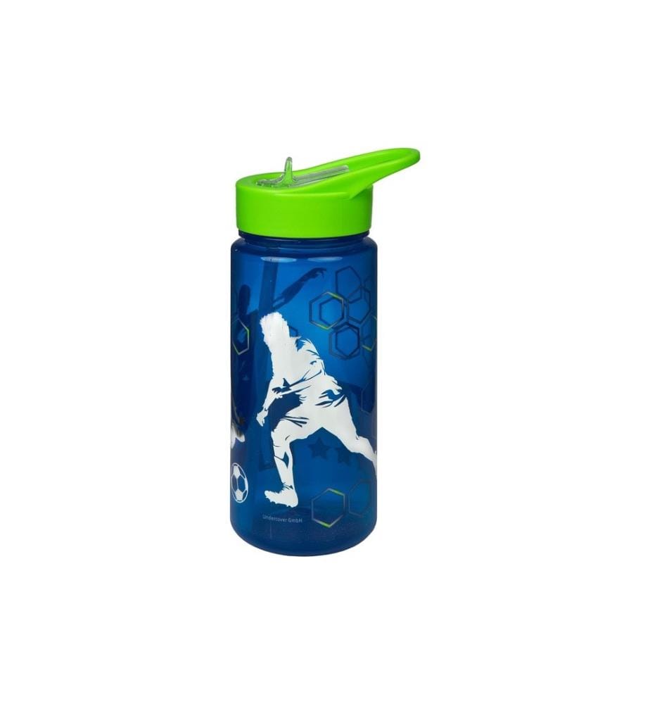 SCOOLI - Gourde Football 500 ml, Bleu/Vert