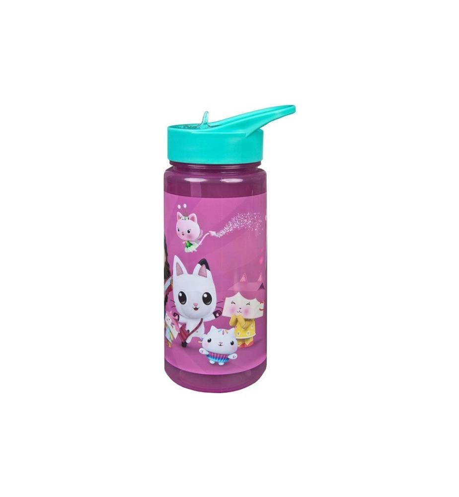 SCOOLI - Trinkflasche Gabby's Dollhouse 500 ml, Blau/Rosa