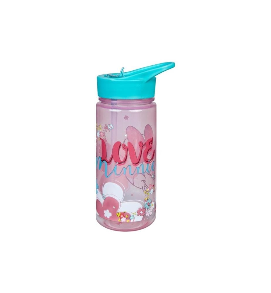 SCOOLI - Trinkflasche Disney Minnie Mouse 500 ml, Hellrosa/Blau