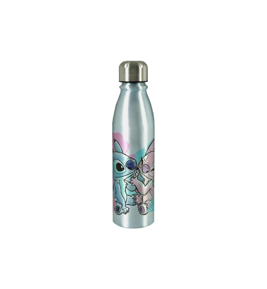 SCOOLI - Trinkflasche Disney Lilo & Stitch 600 ml, Blau/Rosa