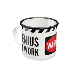 NOSTALGIC ART - Tasse universelle Genius At Work 360 ml, 1 Pièce/s, Noir/Blanc