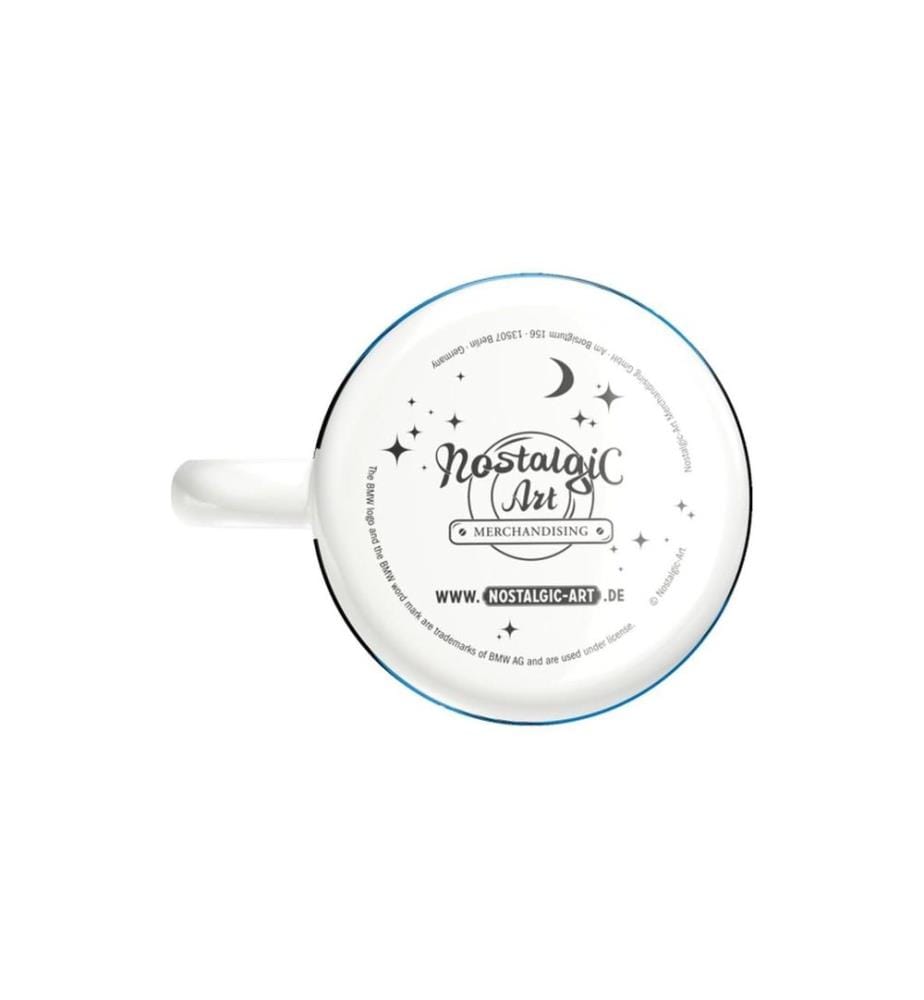 NOSTALGIC ART - Tasse universelle BMW Garage 360 ml, 1 Pièce/s, Noir/Blanc