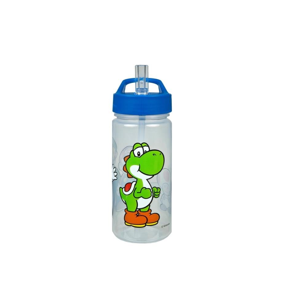 SCOOLI - Gourde Super Mario 500 ml, Transparent/Bleu