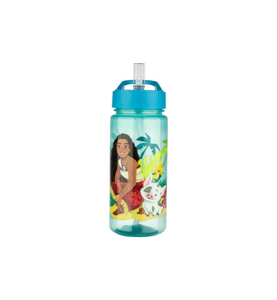 SCOOLI - Gourde Vaiana 500 ml, Transparent/Turquoise
