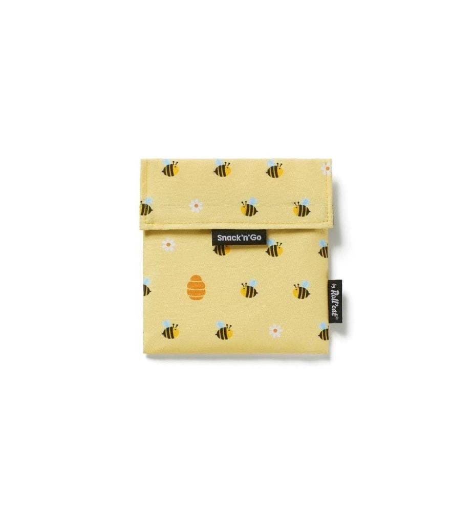 Roll'eat - Sac à lunch Snack'n'Go Animals Bee 18 x 19 cm, Multicolore