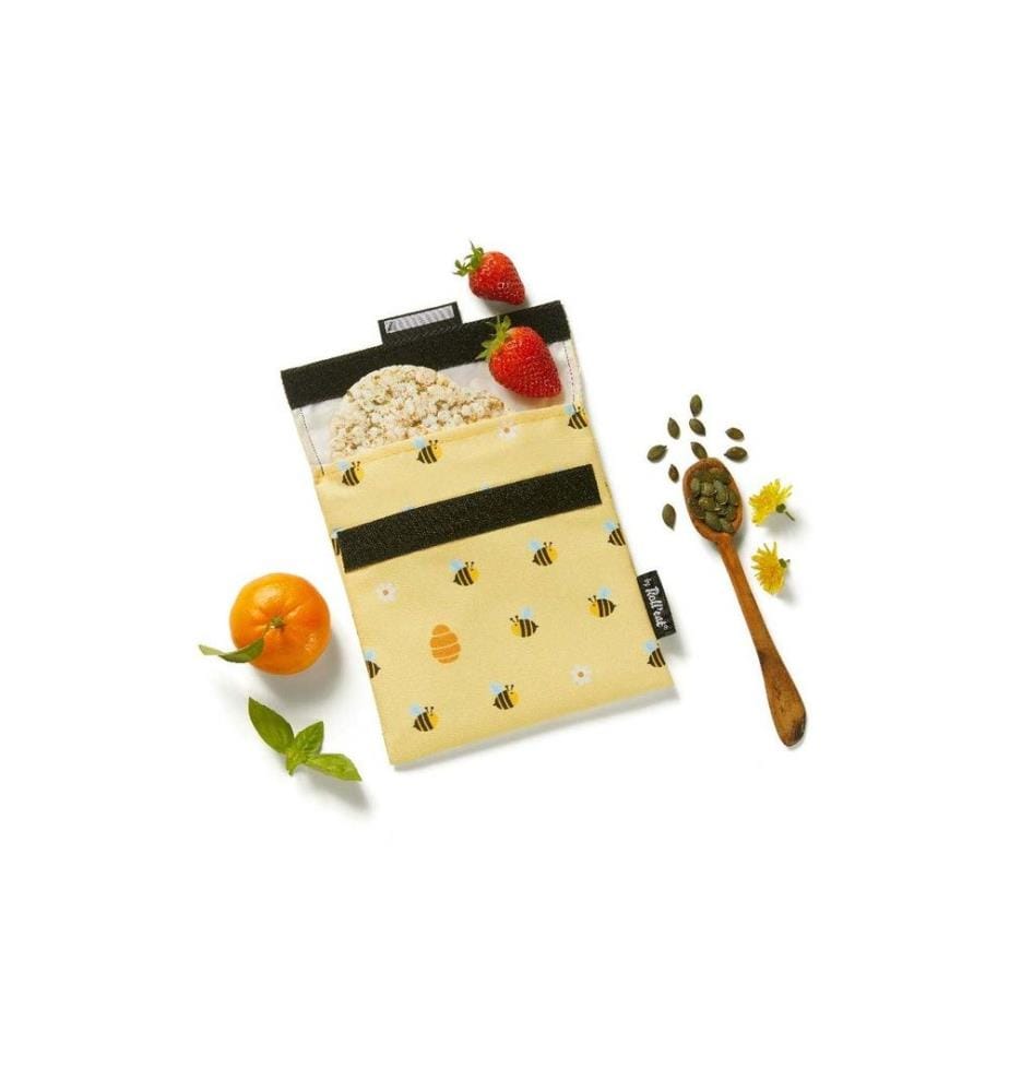 Roll'eat - Sac à lunch Snack'n'Go Animals Bee 18 x 19 cm, Multicolore