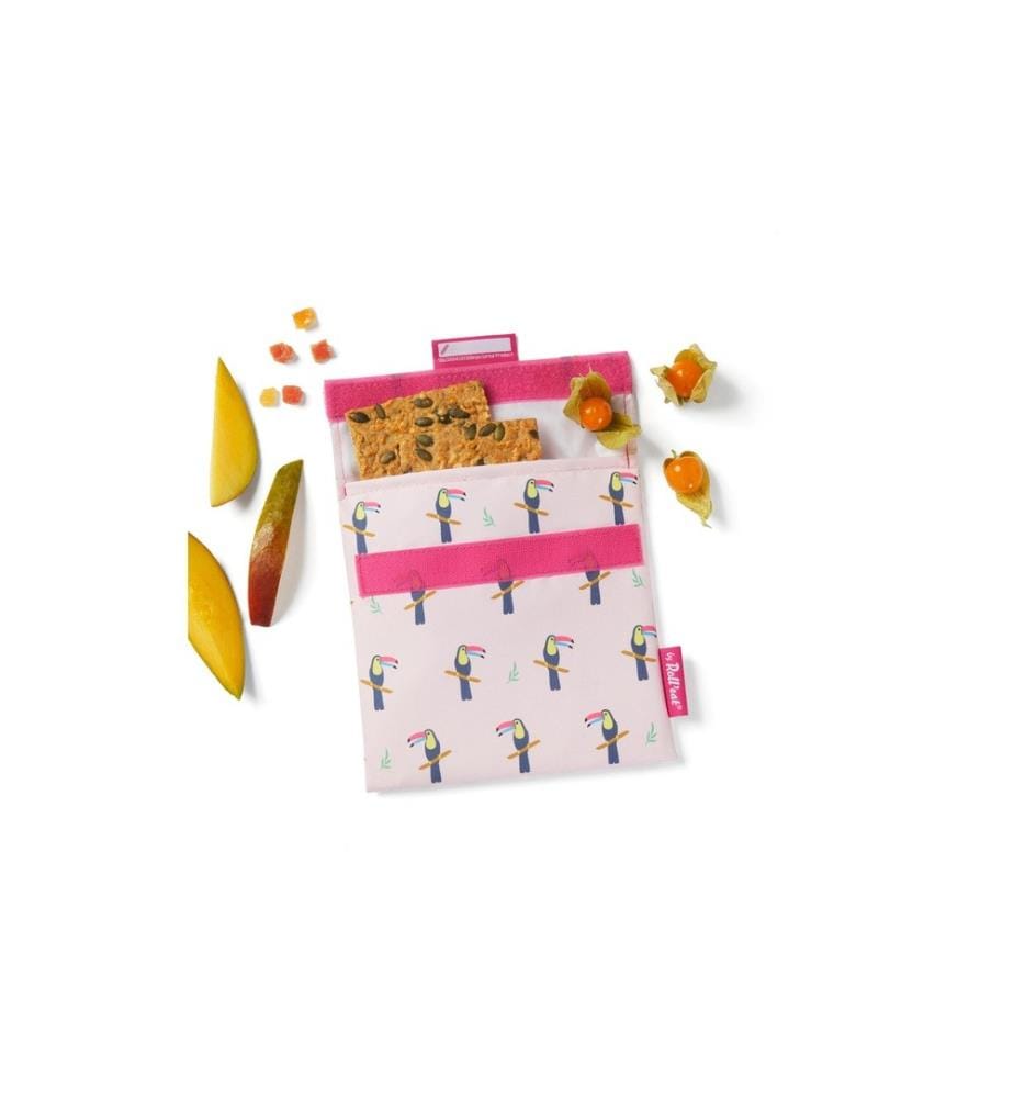 Roll'eat - Sac à lunch Snack'n'Go Animals Toucan 18 x 19 cm, Multicolore