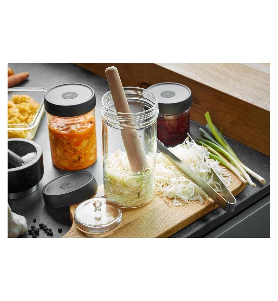 GEFU - Poussoir Nativo 22 cm, Ø 4.5, bois de hêtre
