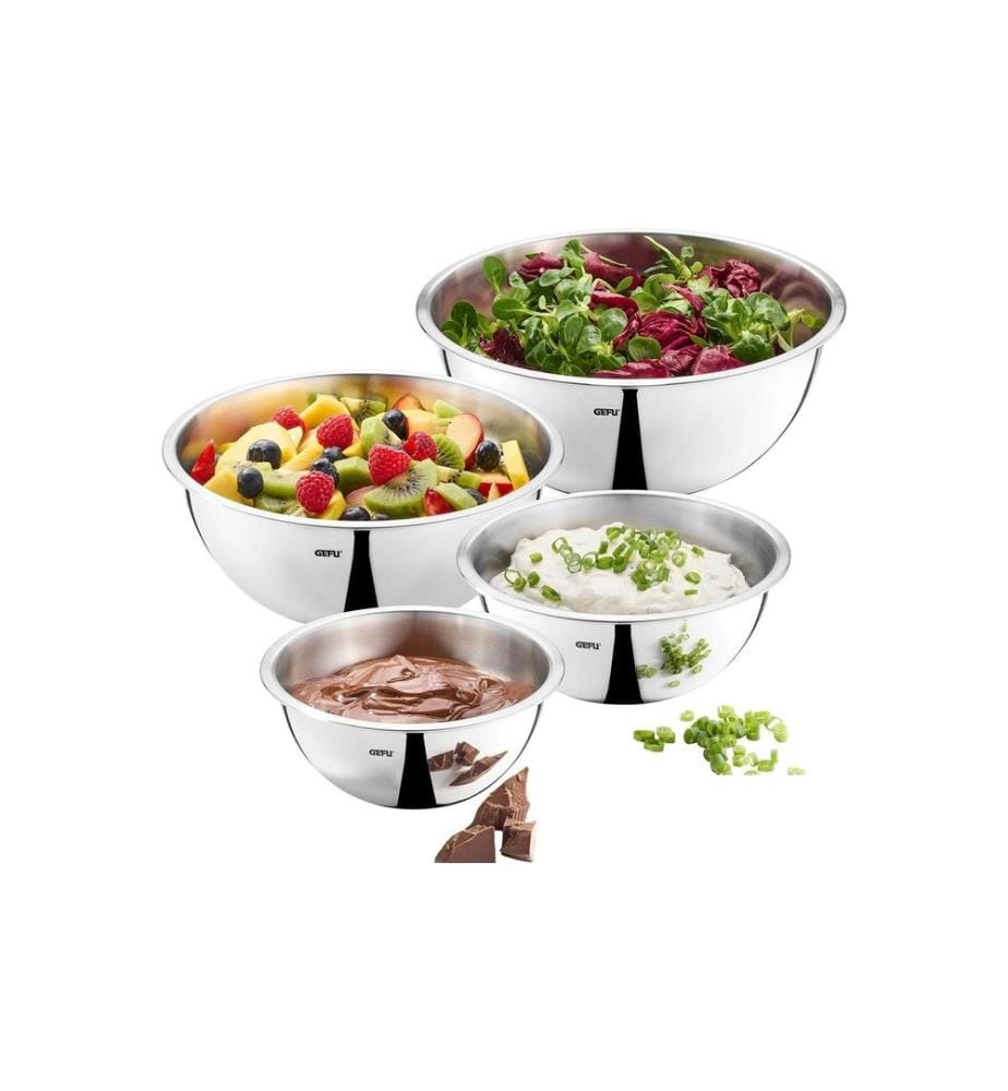 GEFU - Rührschüssel-Set Cavaro 4-teilig, Silber