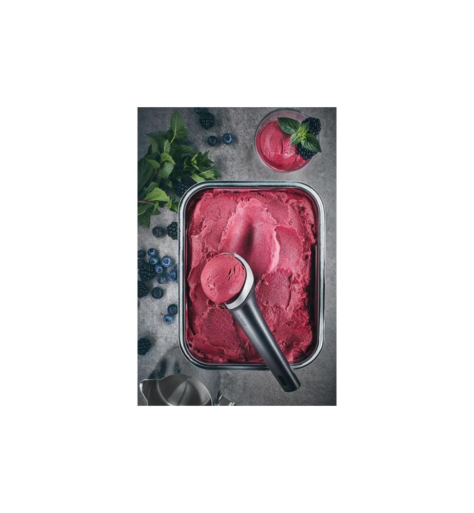 GEFU - Portionneur à glace Italia 19 cm, Noir/Argenté