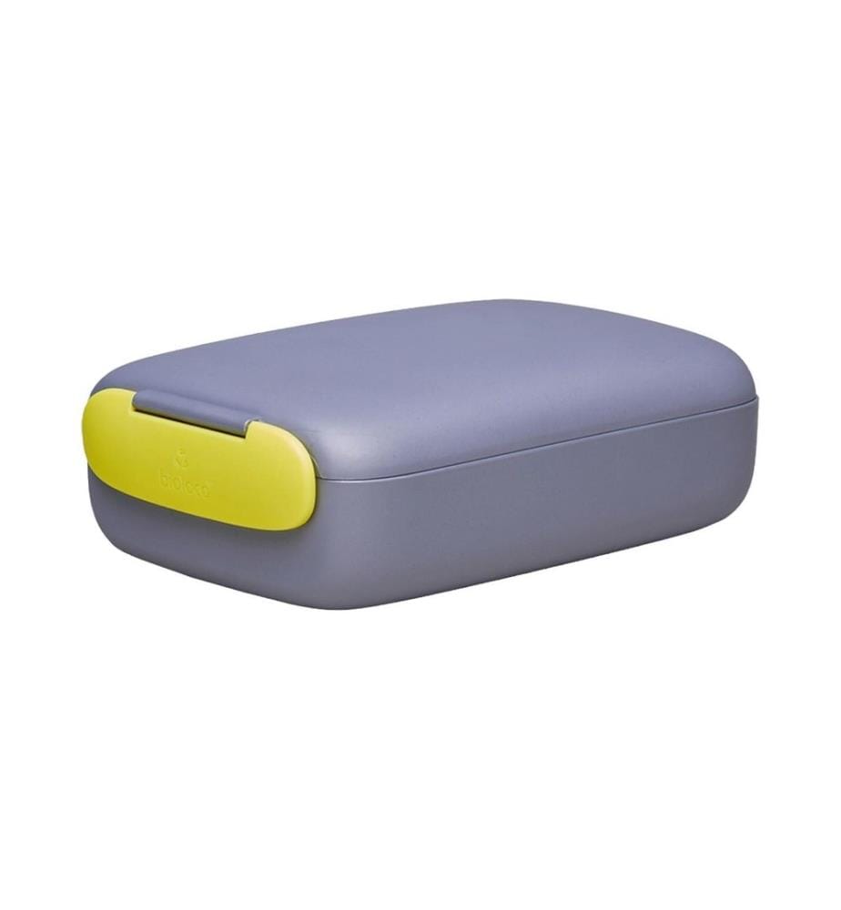 BioLoco - Boîte casse-croûte rectangle -Wicked Jaune/Gris