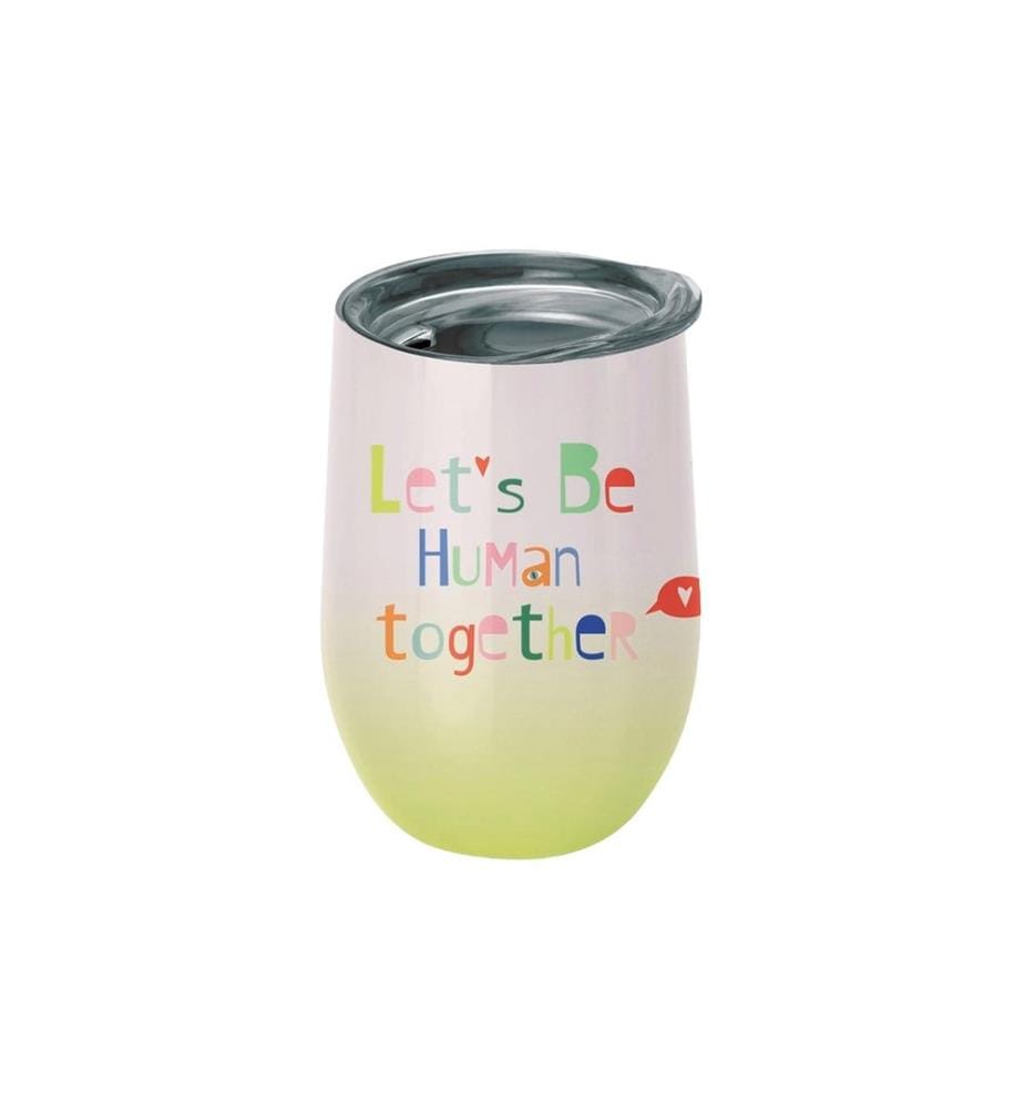 BioLoco - Thermobecher Office-Together 420 ml, Hellgrün/Mehrfarbig