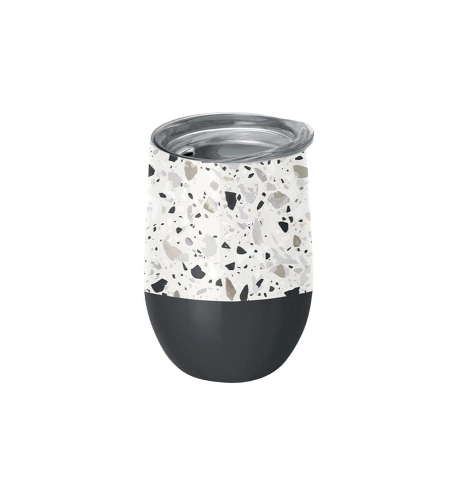 BioLoco - Thermobecher Office-Terrazzo 420 ml, Dunkelgrau