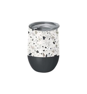 BioLoco - Thermobecher Office-Terrazzo 420 ml, Dunkelgrau