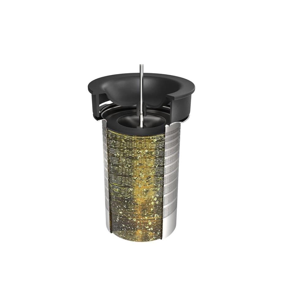 GEFU - Teekanne T-Prep 1.5 l, Schwarz/Silber/Transparent
