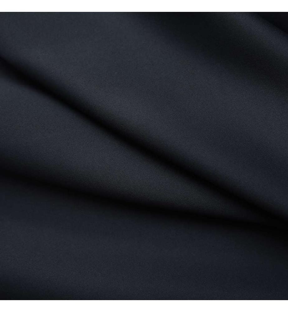 Verdunkelungsvorhang mit Haken Schwarz 290 x 245 cm