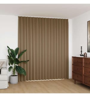 Verdunkelungsvorhang mit Haken Taupe 290 x 245 cm