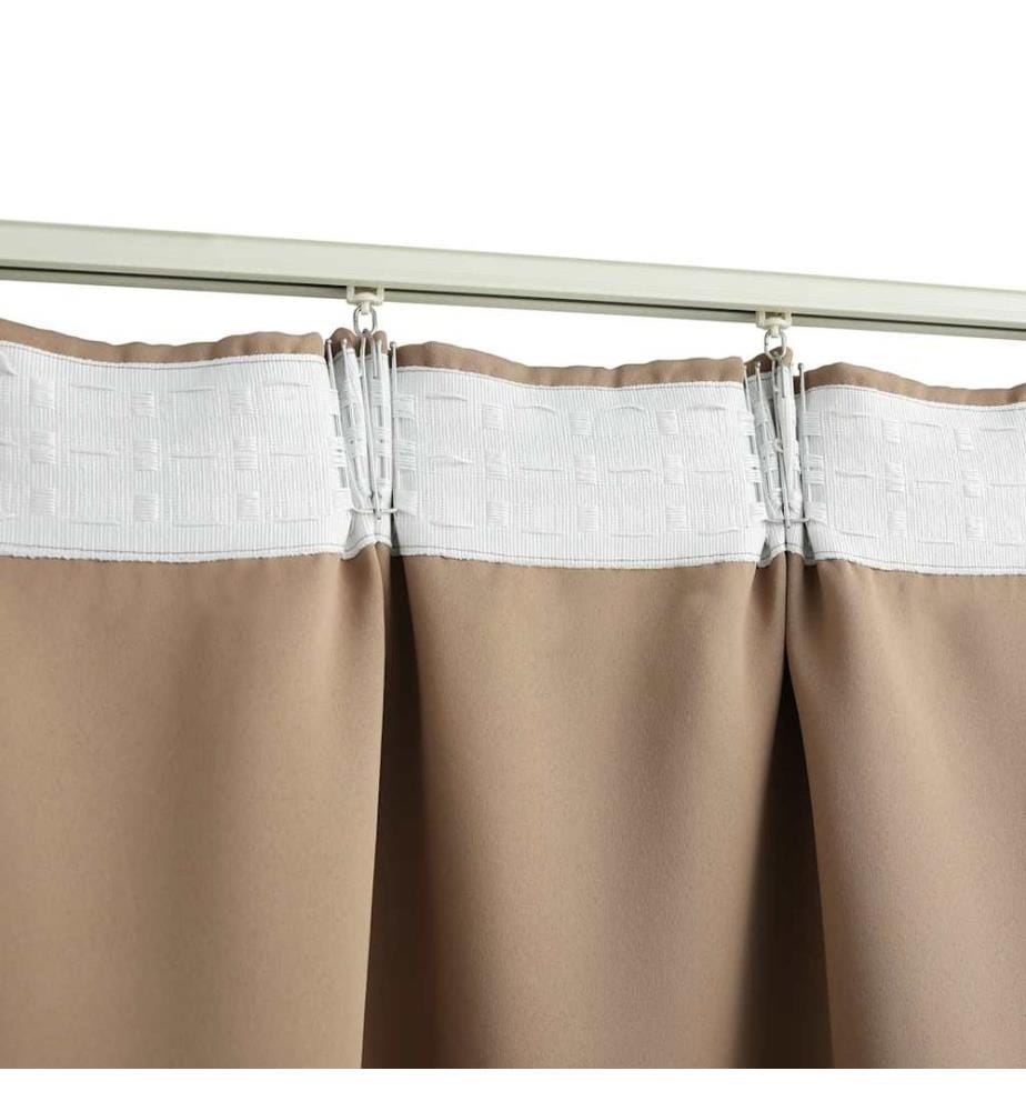 Verdunkelungsvorhang mit Haken Taupe 290 x 245 cm